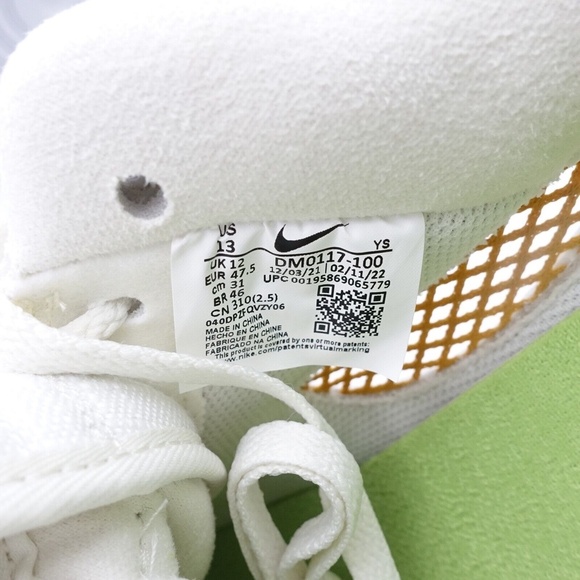 NEW Nike Air Force 1 '07 LV8 Sun Club Sneakers DM0117-100 Sail/Sanded - Picture 8 of 9